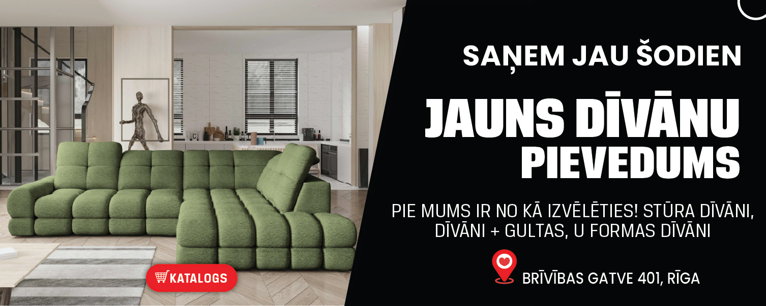 saņem jau šodien, plašākais dīvānu piedāvājums