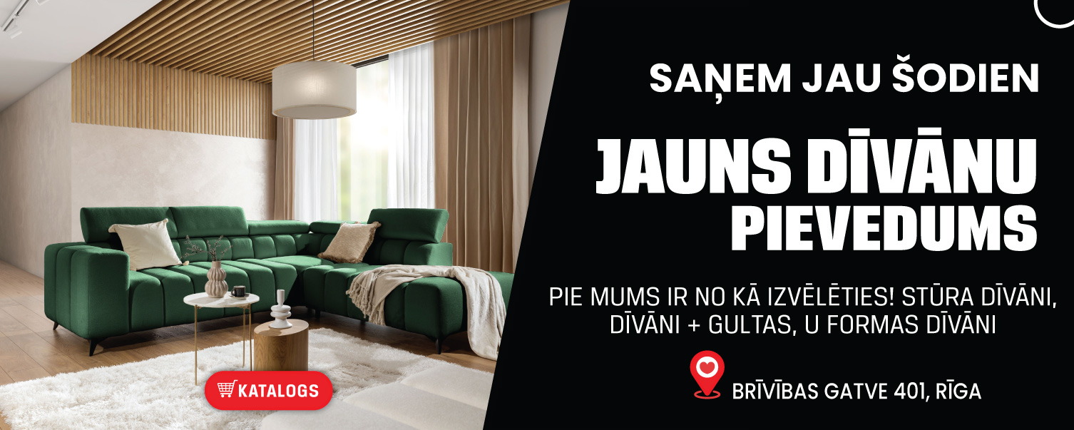 saņem jau šodien, plašākais dīvānu piedāvājums