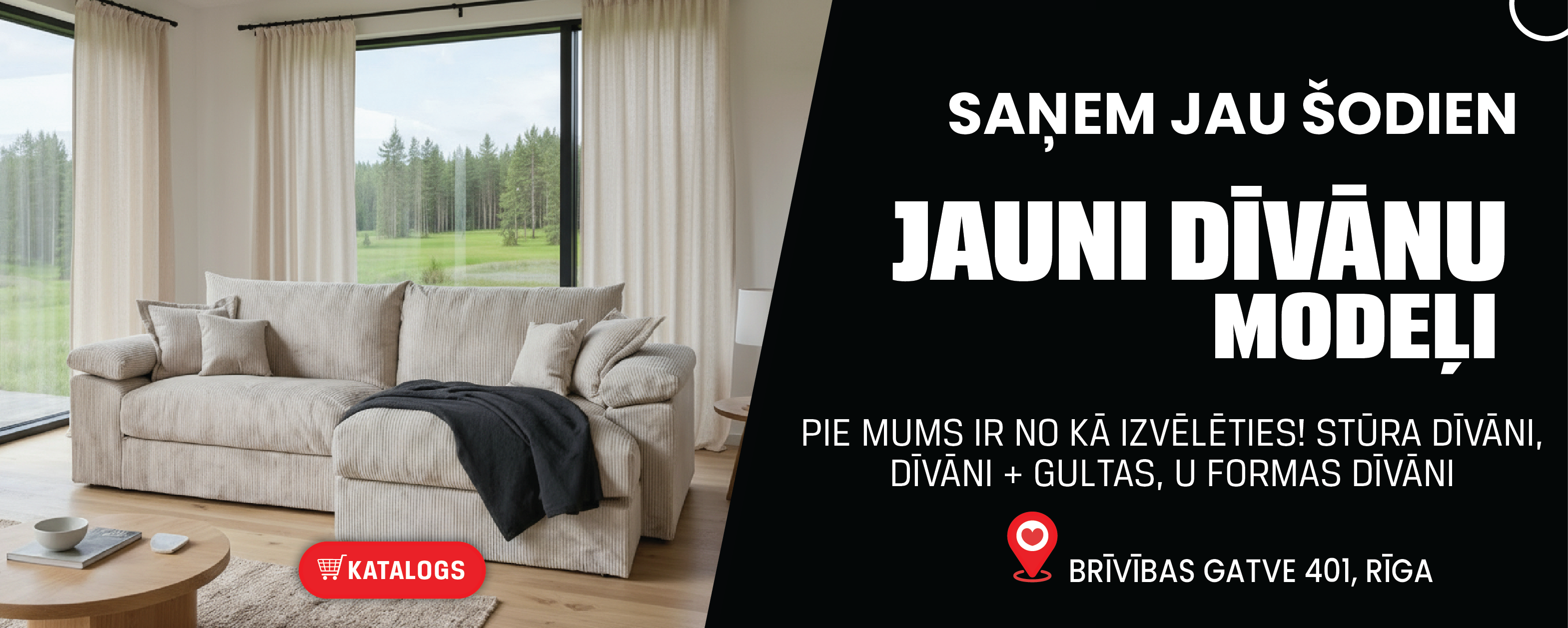 saņem jau šodien, plašākais dīvānu piedāvājums