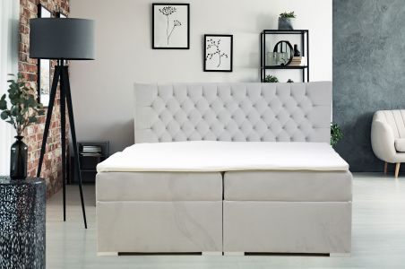 Boxspring bed 180x200 - Dalia (Pull-out with laundry compartment)