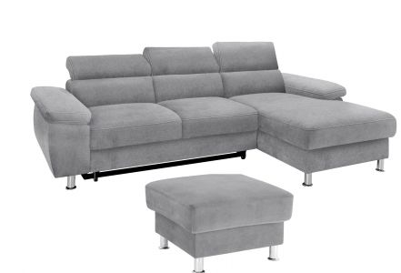 Corner sofa - Lasse with hocker (Pull-out with laundry compartment)