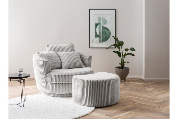 Atpūtas krēsls - Spin ar pufu