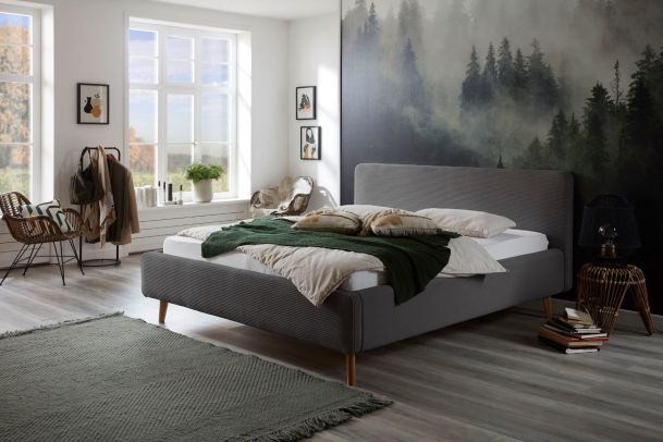 Upholstered bed 180x200 - Mattis with bed slat