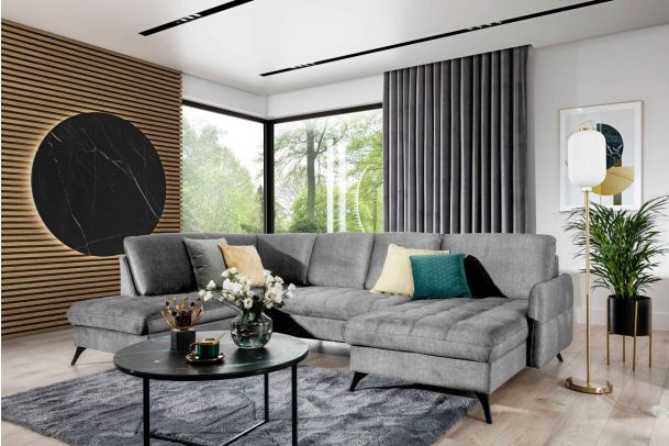 U shape sofa - Lukka (Pull-out with storage box)