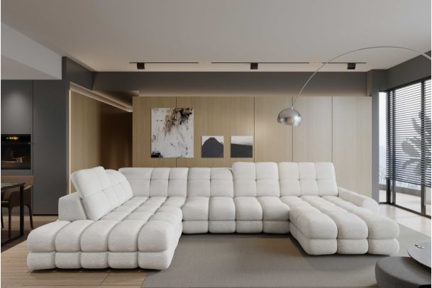 U shape sofa - Tollo (Pull-out with storage box)