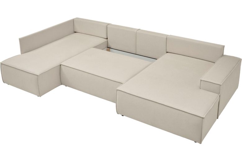 U shape sofa - Sherwood (Pull-out with storage box)