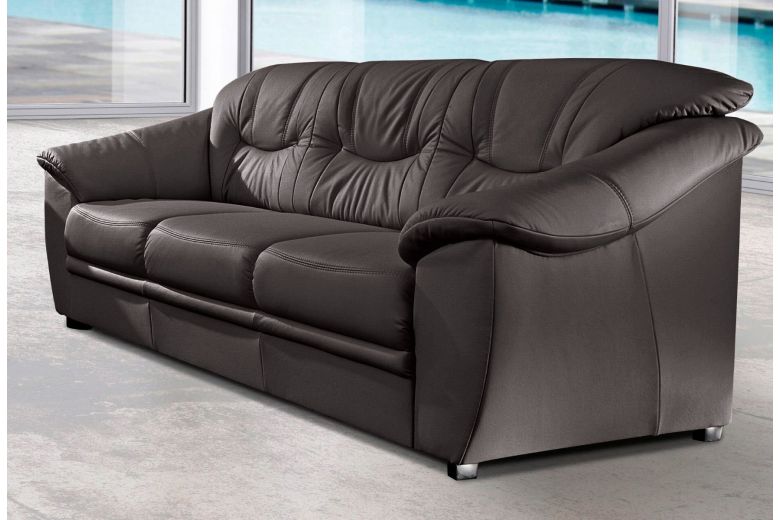 Leather furniture set 3+2 - Savona with hocker