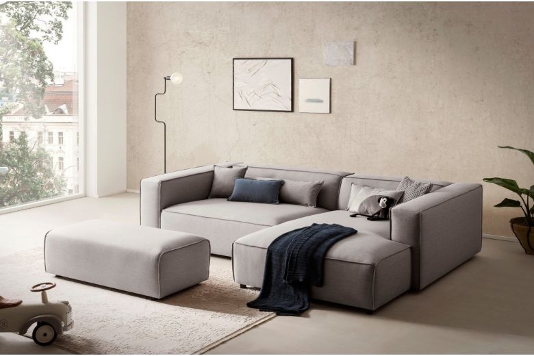 Corner sofa - Piara with hocker