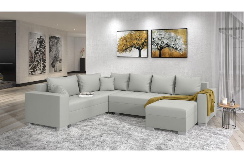 U shape sofa - Aterno (Pull-out with storage box)