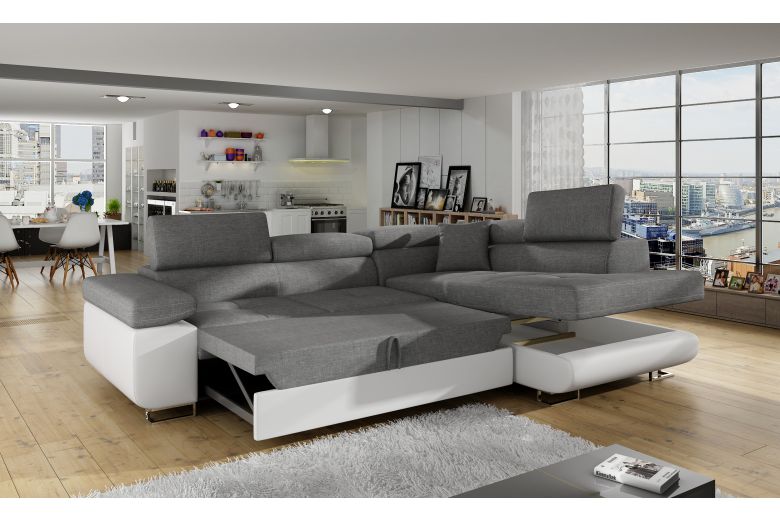 Corner sofa - Anton (Pull-out with storage box)