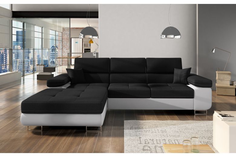 Corner sofa - Armando (Pull-out with storage box)