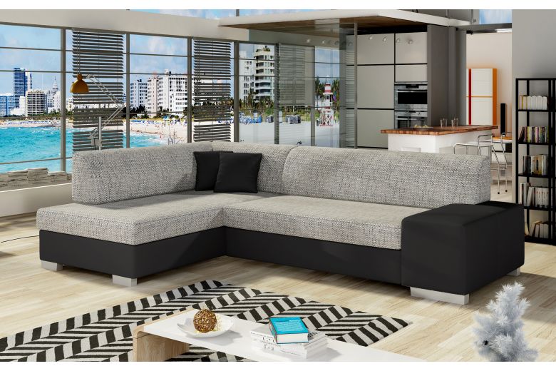 Corner sofa - Fabio (Pull-out with storage box)