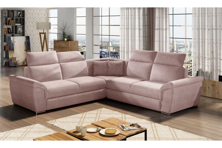 Corner sofa - Federico (Pull-out with storage box)