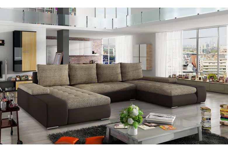 U shape sofa - Marino-P (Pull-out with storage box)