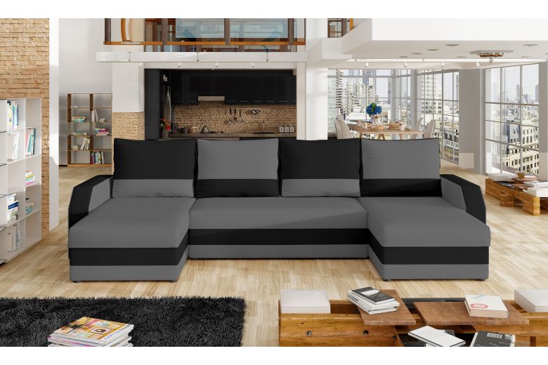 U shape sofa - Marion (Pull-out with storage box)