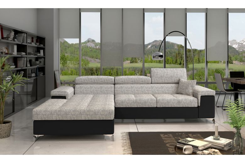 Corner sofa - Ricardo (Pull-out with storage box)