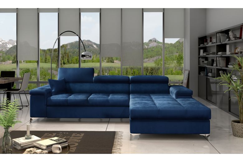 Corner sofa - Ricardo (Pull-out with storage box)