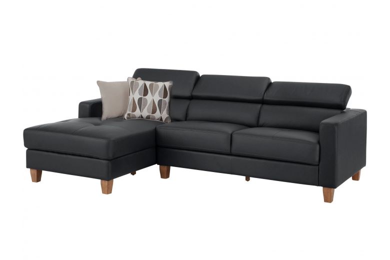Leather corner sofa - Lopez