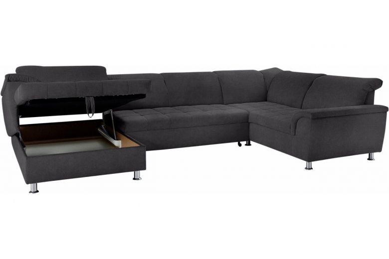 U shape sofa - Franzi (Pull-out with storage box)