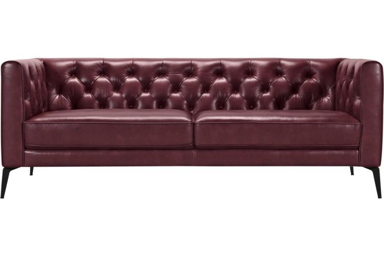 Leather 3 seat sofa - Narmada