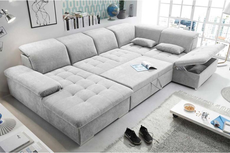 U shape sofa - Wayne (Pull-out with storage box)