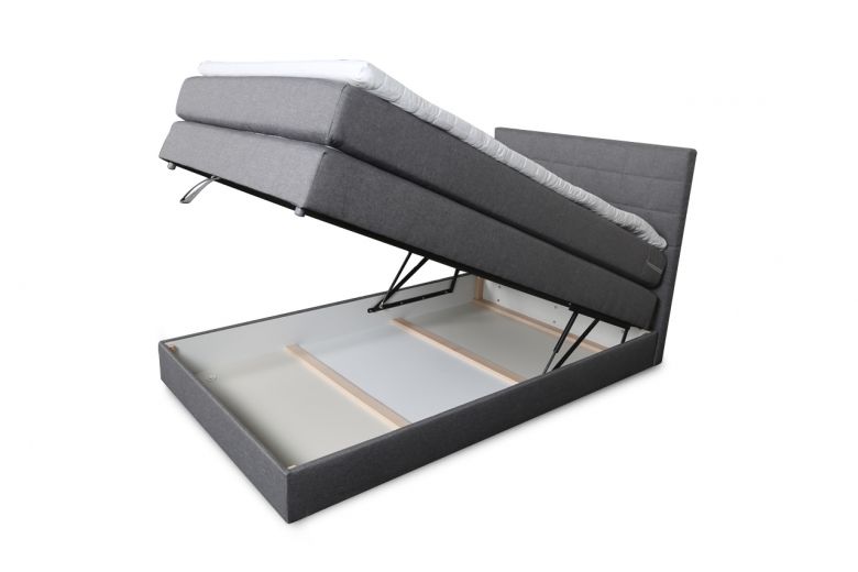 Boxspring bed 120x200 - Hawaii (With storage box)