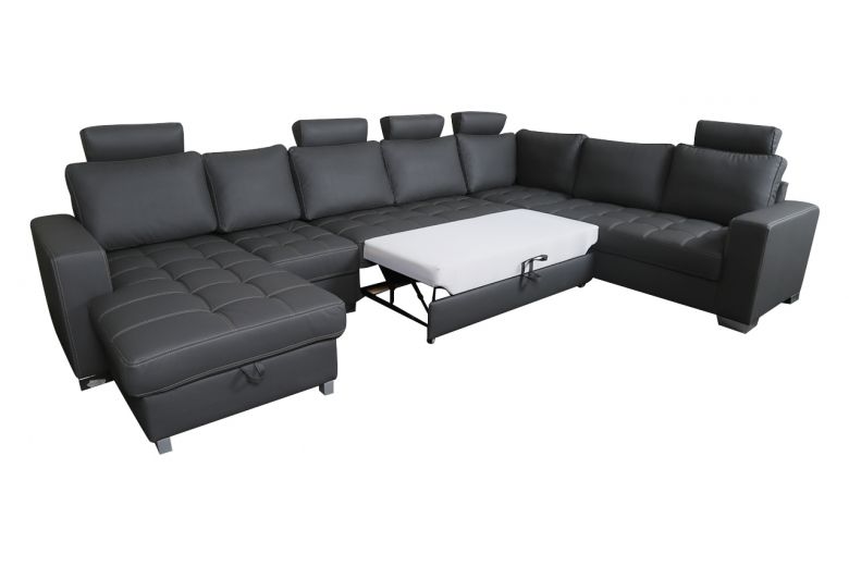 U shape sofa - Arles (Pull-out with storage box)