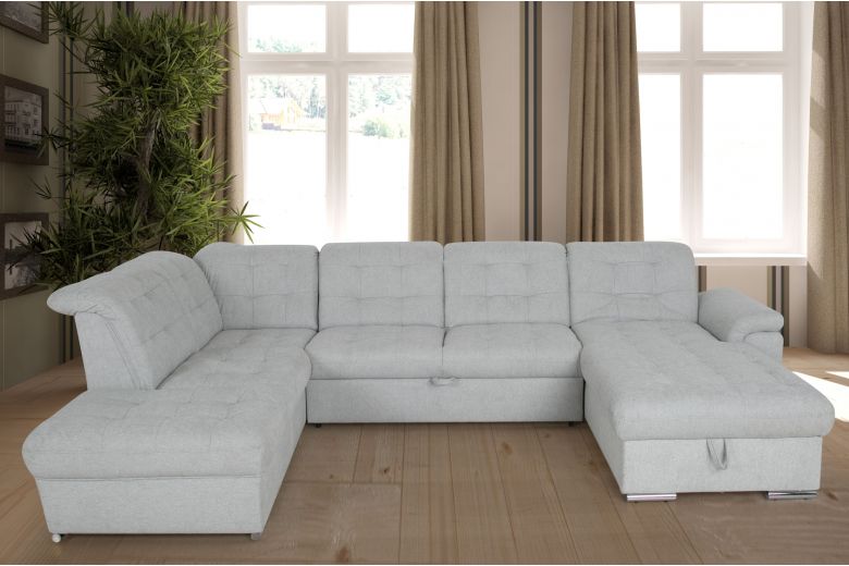 U shape sofa - Bilbao (Pull-out with storage box)
