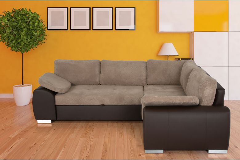 Corner sofa - Enzo (Pull-out with storage box)