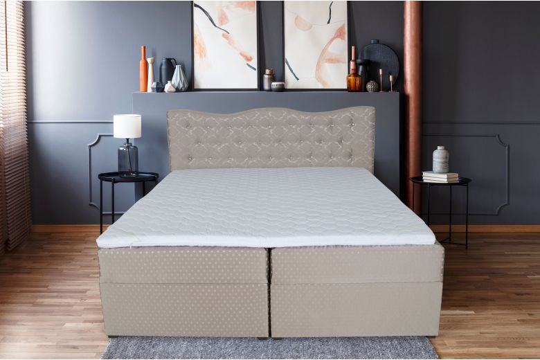 Boxspring bed 180x200 - Diamond (With storage box)