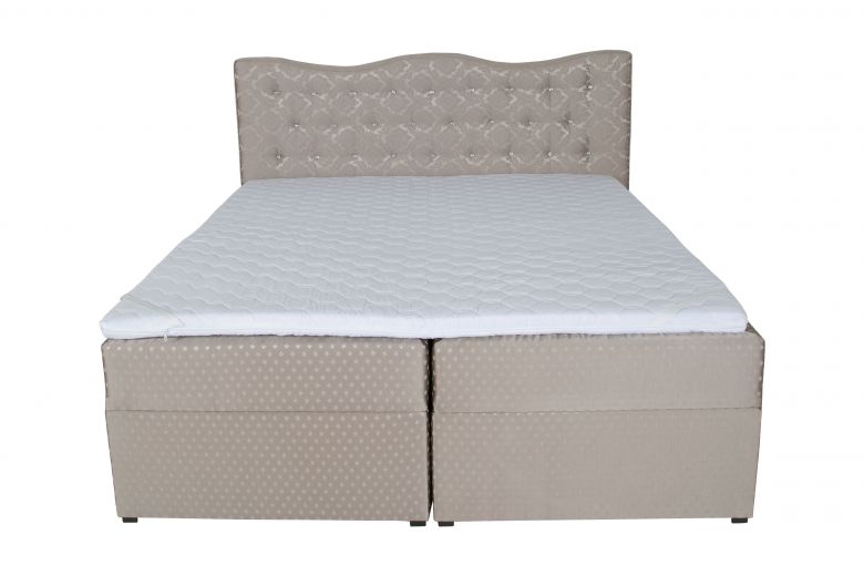 Boxspring bed 180x200 - Diamond (With storage box)