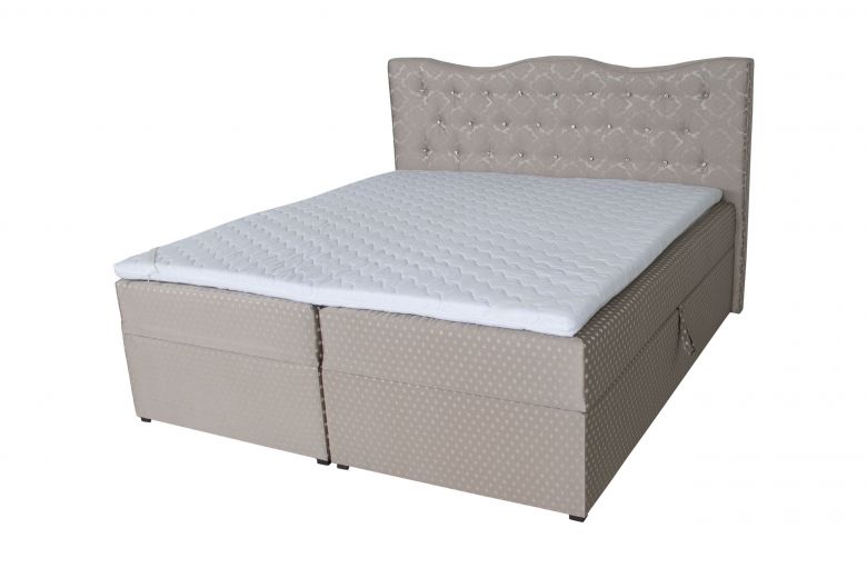 Boxspring bed 180x200 - Diamond (With storage box)