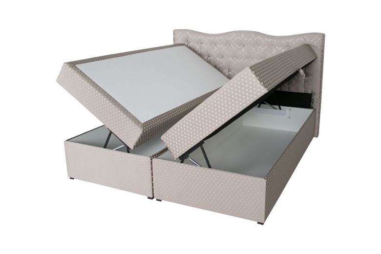 Boxspring bed 180x200 - Diamond (With storage box)
