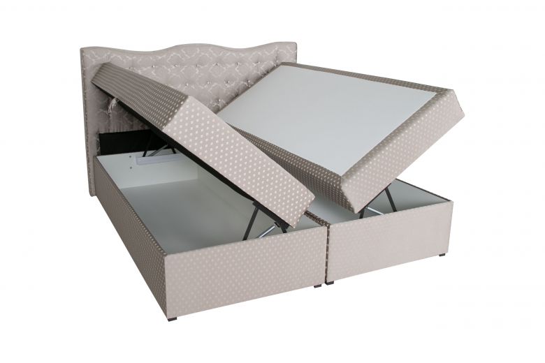 Boxspring bed 180x200 - Diamond (With storage box)