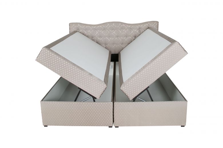 Boxspring bed 180x200 - Diamond (With storage box)