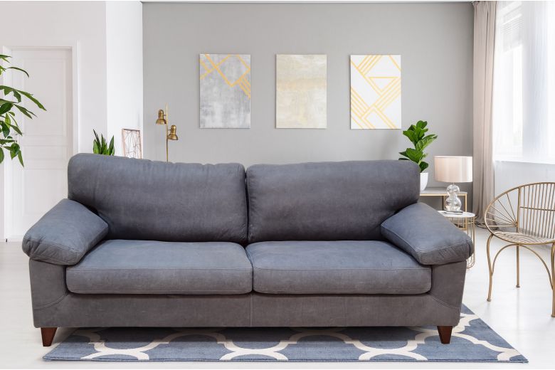 Leather 3 seat sofa - Diego