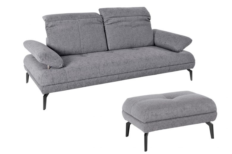 2 seat sofa - Stenlille with hocker