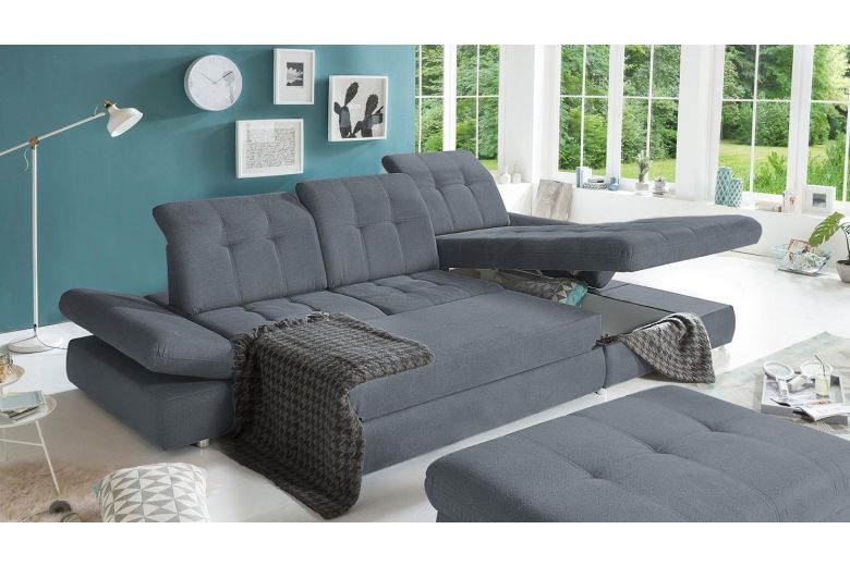 Corner sofa - Arezza-P (Pull-out with storage box)