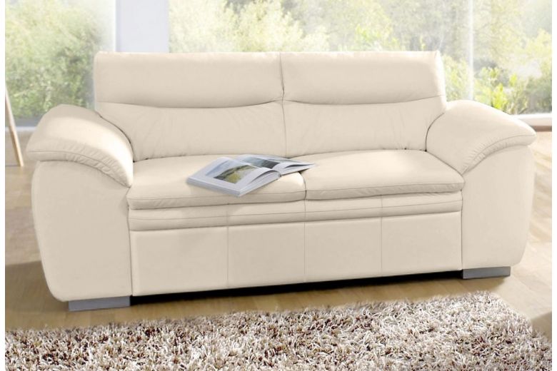 Leather 2 seat sofa - Leandra