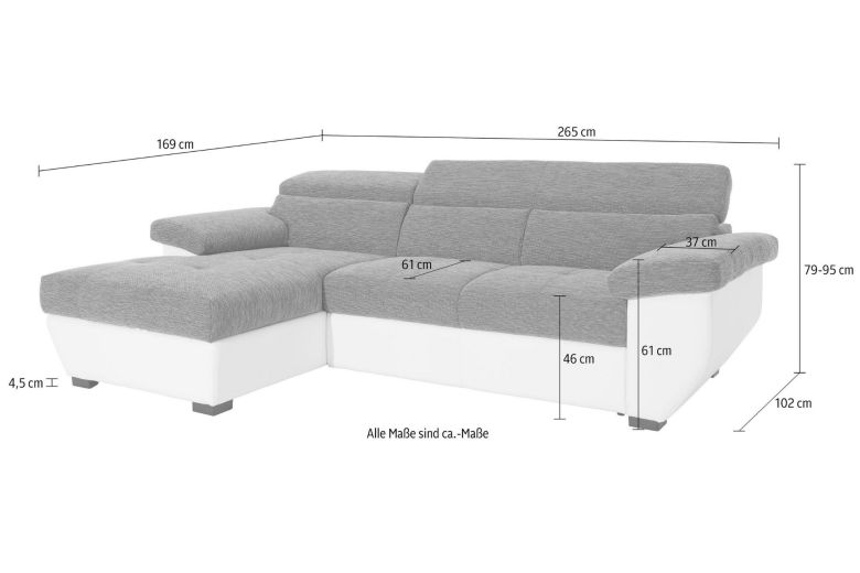 Corner sofa - Speedway (Pull-out with storage box)