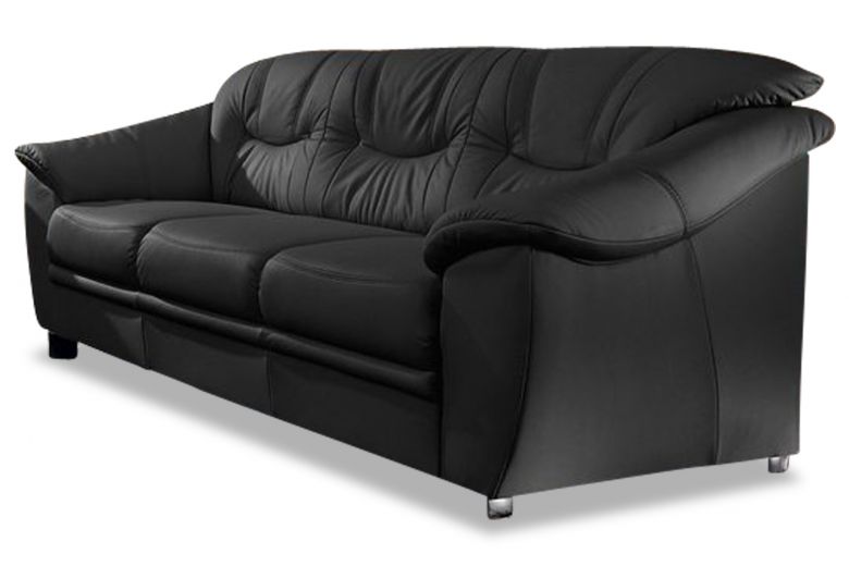 Leather 3 seat sofa - Savona (Pull-out)