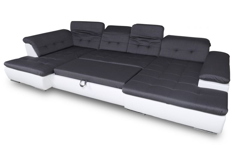 U shape sofa - Neapel (Pull-out with storage box)