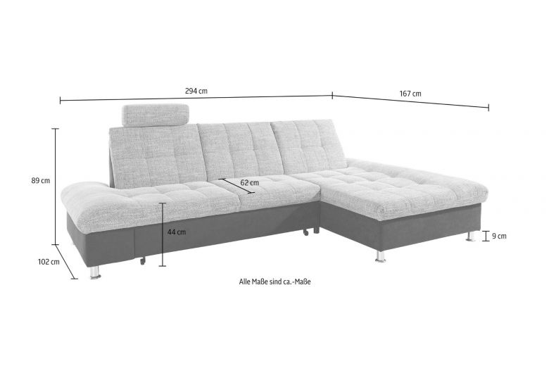 Corner sofa - Tegua (Pull-out)