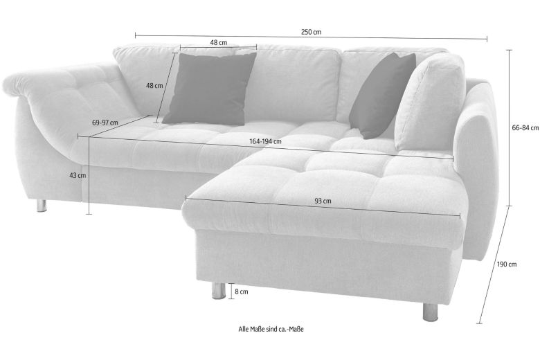 Corner sofa - Agira (Pull-out)