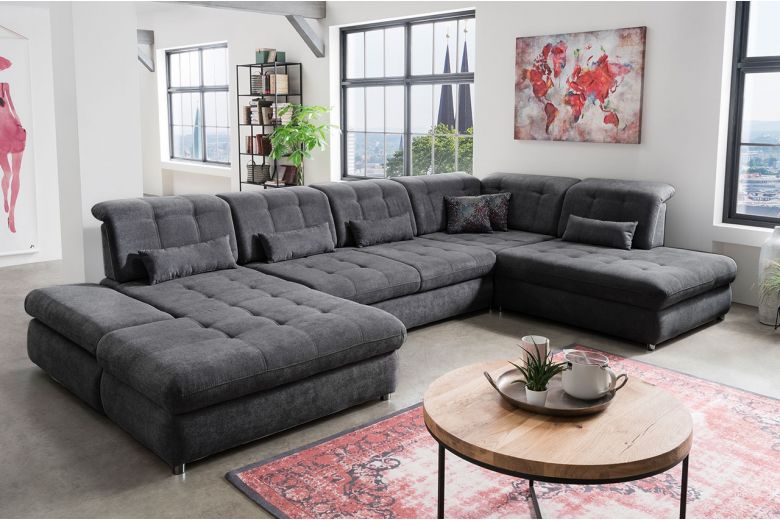U shape sofa - Arezza-P (Pull-out with storage box)