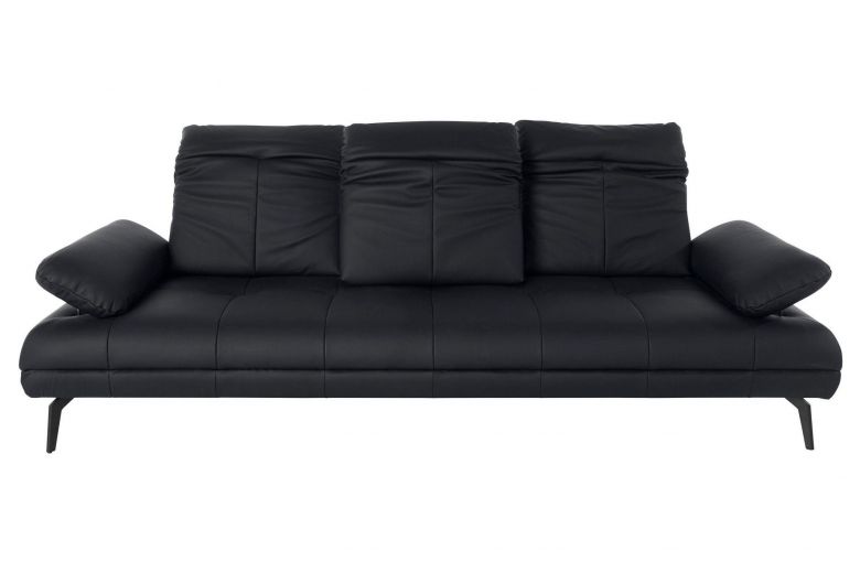 Leather 3 seat sofa - Stenlille