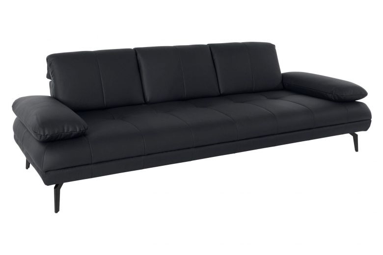 Leather 3 seat sofa - Stenlille