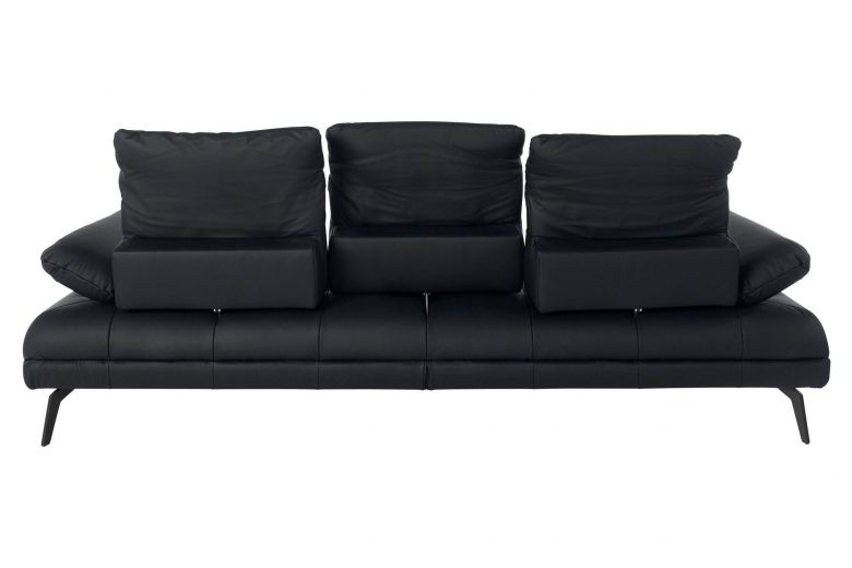 Leather 3 seat sofa - Stenlille
