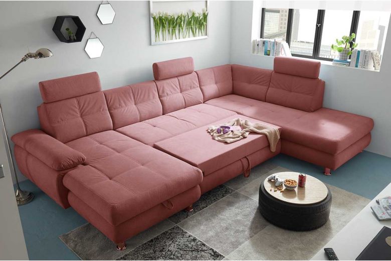 U shape sofa - Alba (Pull-out with storage box)