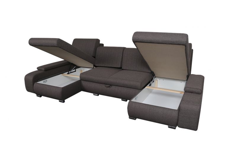 U shape sofa - Milan (Pull-out with storage box)